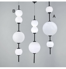 Підвісний дизайнерський світильник з об’ємними кулями плафонами