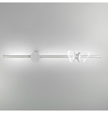 Бра у білому корпусі з метеликом справа