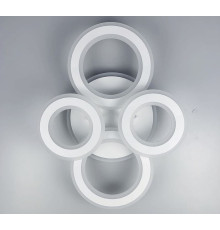 Стельова люстра на 4 кільця у білому корпусі 45×60 см