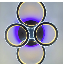 Світлодіодний стельовий світильник у чорному корпусі