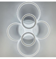 Сучасна світлодіодна стельова люстра у білому корпусі