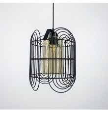 Світильник-лофт у чорному каркасі