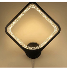 Стильний настінний LED світильник у чорному корпусі