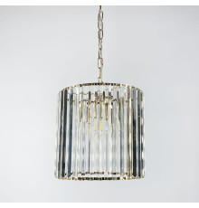 Розкішка кришталева підвісна люстра у золотому каркасі