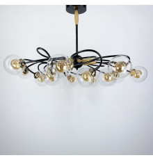 Люстра-молекула з подвійним плафоном