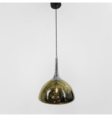 Світильник з м‘ятим склом золотого кольру