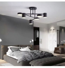 Стельова LED люстра на 6 плафонів