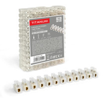 Клемна колодка гвинтова 6А 12шт 6мм2 PE (TF-KL6А-PE) TITANUM · TITANUM · products/videx-tf-kl6a-pe
