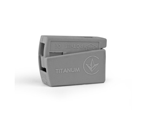 Клемник швидкого монтажу світильників 1п сірий PA (TF-KNG-L1) TITANUM