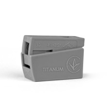 Клемник швидкого монтажу світильників 1п прохідний сірий PA (TF-KNG-L2) TITANUM