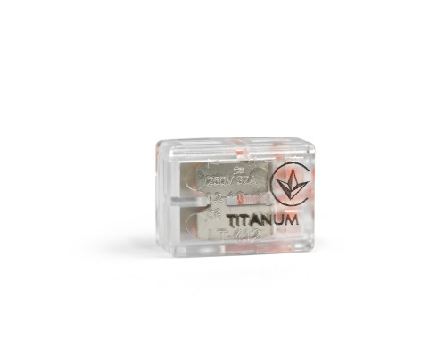 Клемник швидкого монтажу 2п прозорий PC (TF-KNT-412) TITANUM