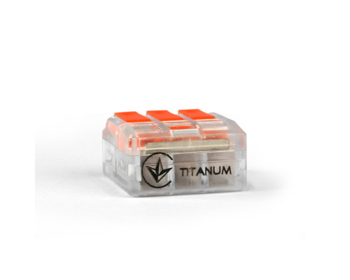 Клемник швидкого монтажу 3п прозорий PC (TF-KNT-413) TITANUM