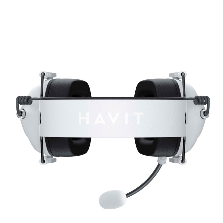 Ігрові навушники з мікрофоном HAVIT HV-H2033d White · VIDEX · products/igrovi-navushniki-z-mikrofonom-havit-hv-h2033d-white