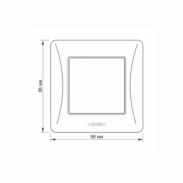 Вимикач одноклавішний білий VIDEX BINERA · VIDEX · products/videx-vf-bnsw1-w