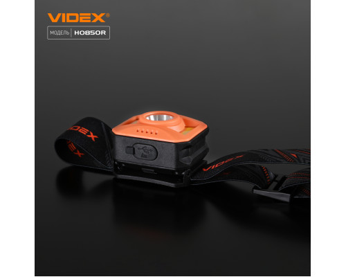 Налобний світлодіодний ліхтарик VIDEX VLF-H085-OR 400Lm 5000K
