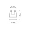 Патрон керамічний E27 · HOROZ ELECTRIC · 8287 — 2