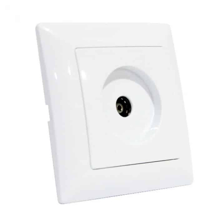 Розетка ТВ біла TINA · HOROZ ELECTRIC · 8719
