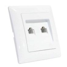 Розетка комп'ютер+телефон TINA · HOROZ ELECTRIC · 8628
