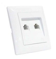 Розетка комп'ютер+телефон TINA