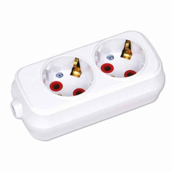 Колодка 2 гнізда з заземленням · HOROZ ELECTRIC · 11508