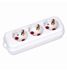 Колодка 3 гнізда з заземленням