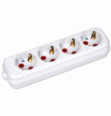 Колодка 4 гнізда з заземленням