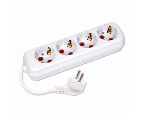 Подовжувач 4 гнізда 2 М з заземленням