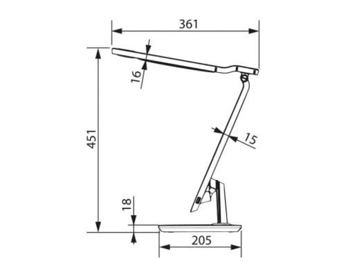 Світильник настільний LED AZRA 10W чорний