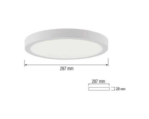 Світлодіодний світильник CAROLINE-28 28W 6400К