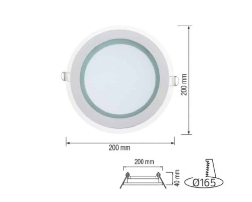 Світлодіодний світильник CLARA-15 15W 4200К