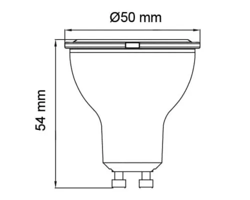 Світлодіодна лампа CONVEX-8 8W GU10 4200К