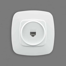 Розетка комп'ютерна біла ELA · HOROZ ELECTRIC · 8631