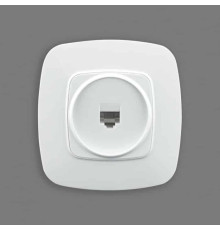 Розетка комп'ютерна біла ELA