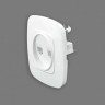 Розетка подвійна комп'ютерна біла ELA · HOROZ ELECTRIC · 8592 — 4