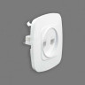 Розетка подвійна комп'ютерна біла ELA · HOROZ ELECTRIC · 8592 — 5