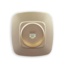 Розетка комп'ютерна золото ELA