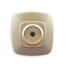 Розетка ТВ золото ELA