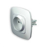 Розетка одинарна без заземлення срібло ELA · HOROZ ELECTRIC · 11856 — 4