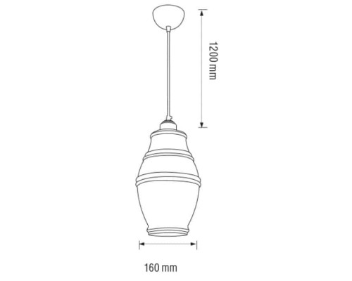 Світильник підвісний ELEMENT-1 янтарний