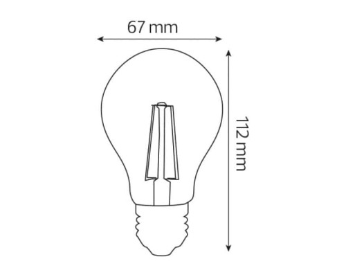 Світлодіодна лампа FILAMENT GLOBE-10 10W Е27 2700К