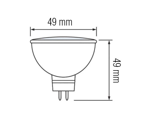 Cвітлодіодна лампа FONIX-4 4W GU5.3 3000К