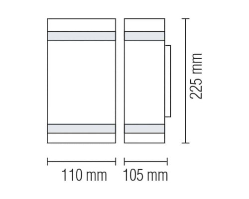 Світильник садово-парковий GARDENYA-4 2xGU10 без лампи