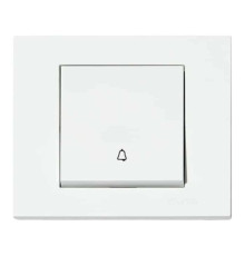 Кнопка дзвінка біла GRANO