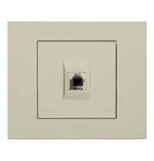 Розетка телефонна кремова GRANO