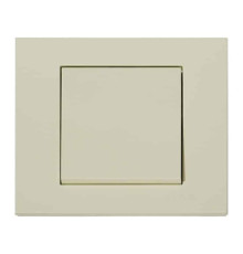 Вимикач 1-клавішний кремовий GRANO