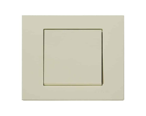 Вимикач 1-клавішний кремовий GRANO