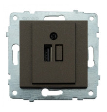 Механізм розетки USB з адаптером GRANO мока