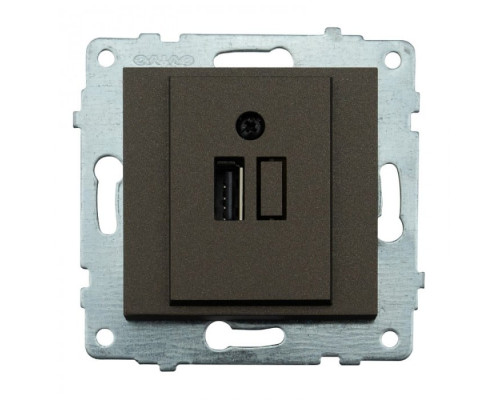 Механізм розетки USB з адаптером GRANO мока