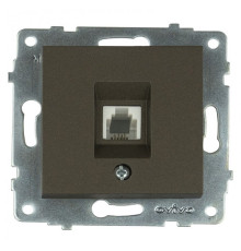 Механізм розетки телефонної GRANO мока