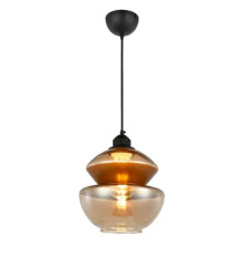 Світильник підвісний HARMONY-2 янтарний+мідь
